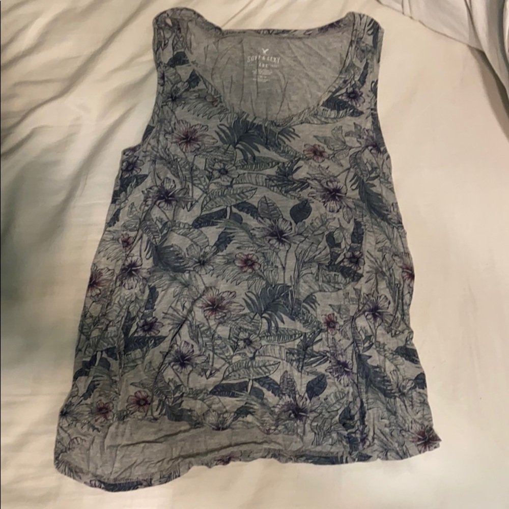 Soft and sexy flower tank